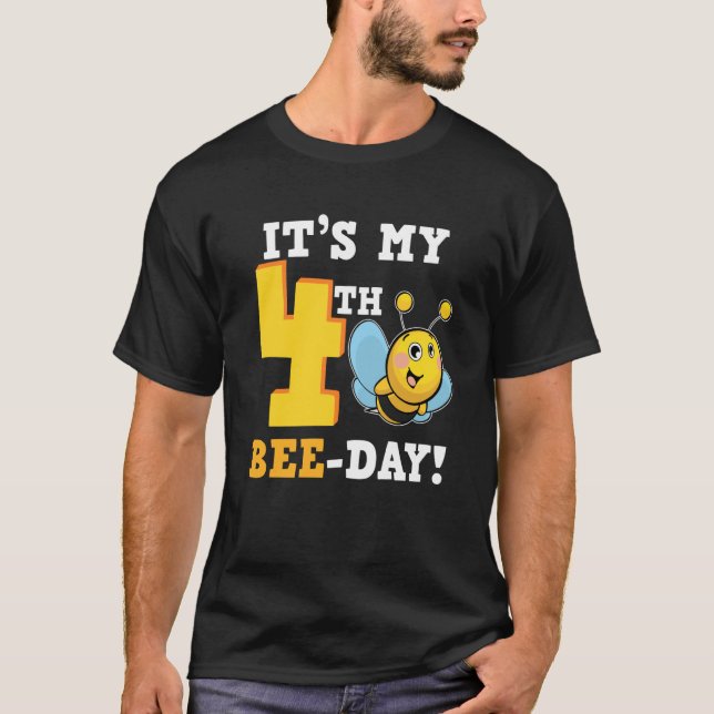 It's 4th Bee Day Honey Beekeeper Apiary Beekeeping T-Shirt (Front)