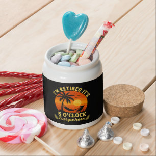 It's 5 O'Clock Everywhere Retired Tropical Summer Candy Jar