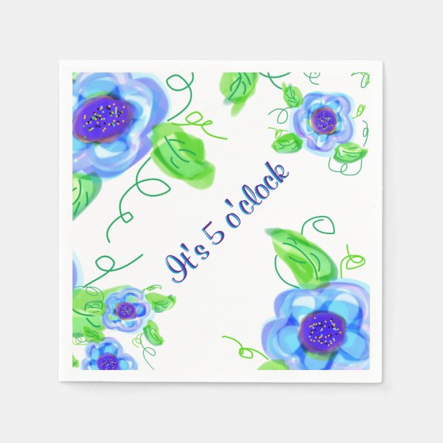 It's 5 o'clock paper napkins (Front)