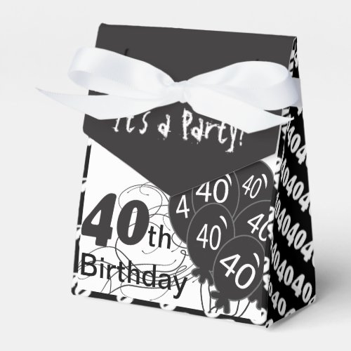 Its a 40th Birthday Party Favor Boxes