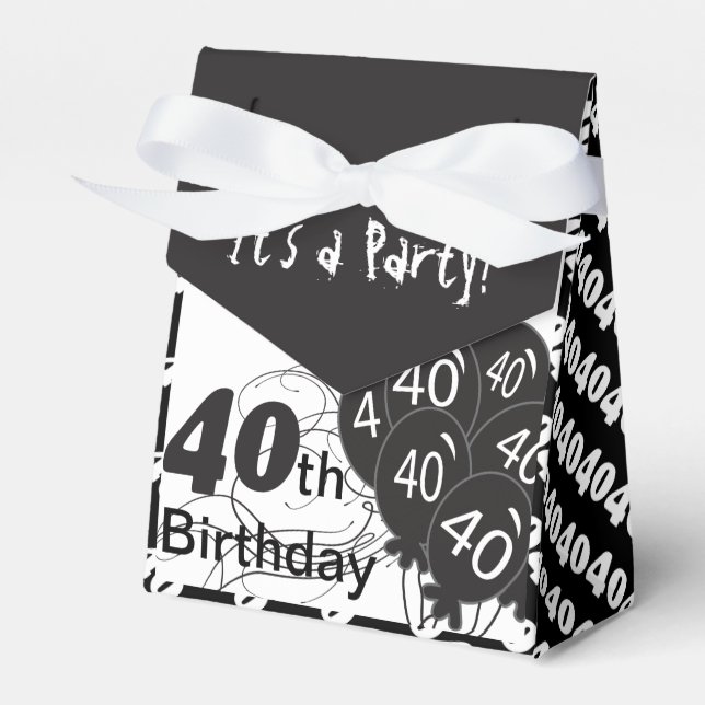 It's a 40th Birthday Party Favor Boxes (Front Side)