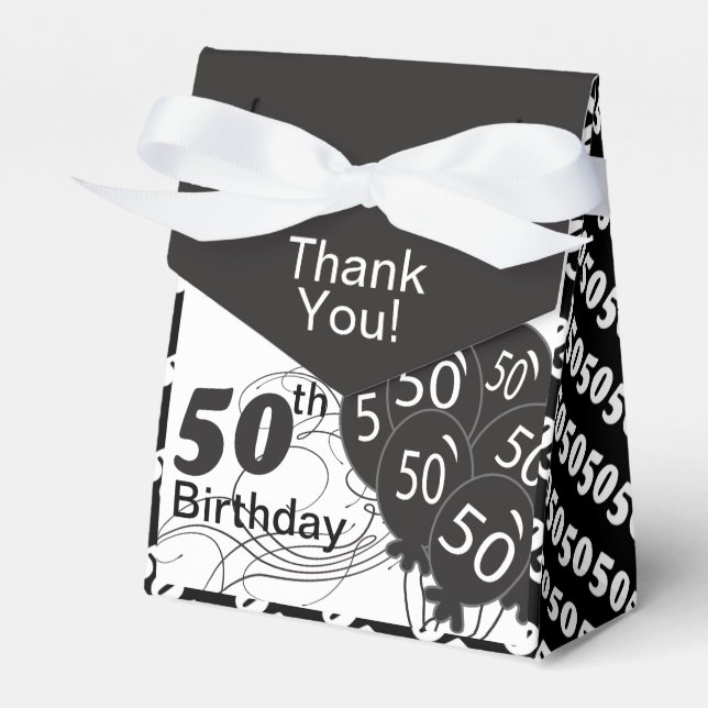 It's a 50th Birthday Party Favor Boxes (Front Side)