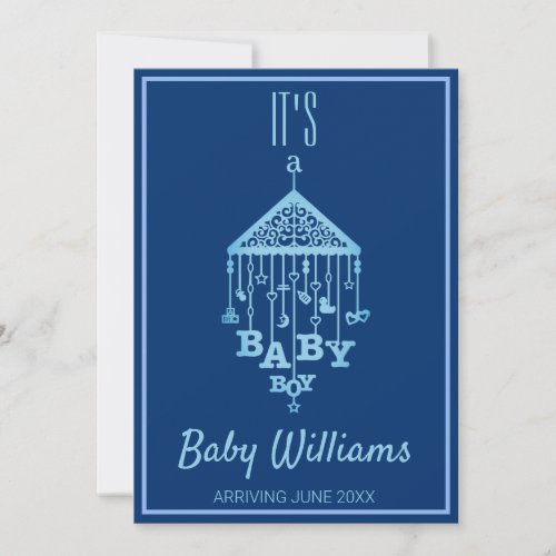 Its a Baby Boy Blue Pregnancy Announcement