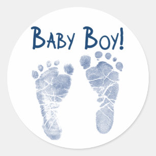 It's a baby boy! classic round sticker