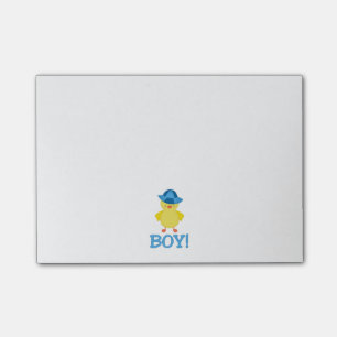 It's A Baby Boy Duckie Blue Hat Post-it Notes