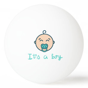 It's a baby boy! ping pong ball