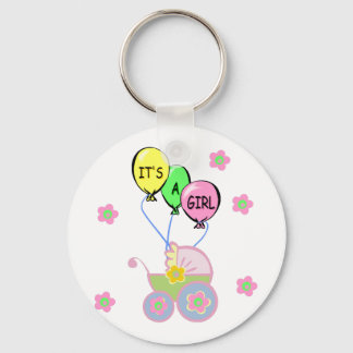 Its A Baby Girl Keychain