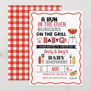 It's a Baby Q for One Invitation