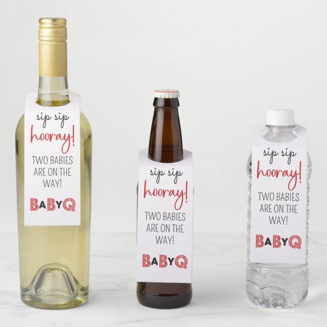 It's a Baby Q for Twins Bottle Hanger (In Situ)