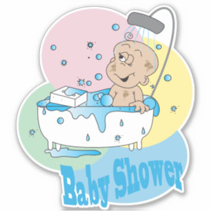 It's A Baby Shower - Baby Boy - Kiss-Cut Sticker