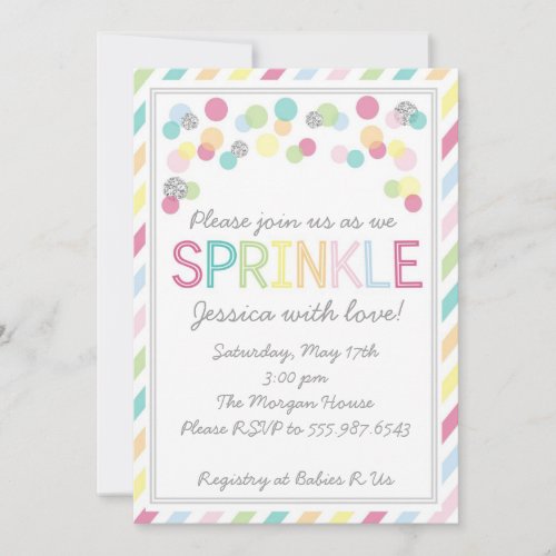 It's a Baby Sprinkle! Baby Shower Invitation