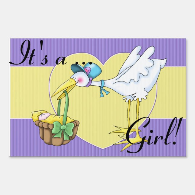 Its a "Baby" Yard Sign (Back)