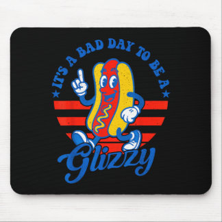Its A Bad Day To Be A Glizzy Funny 4th Of July Hot Mouse Pad