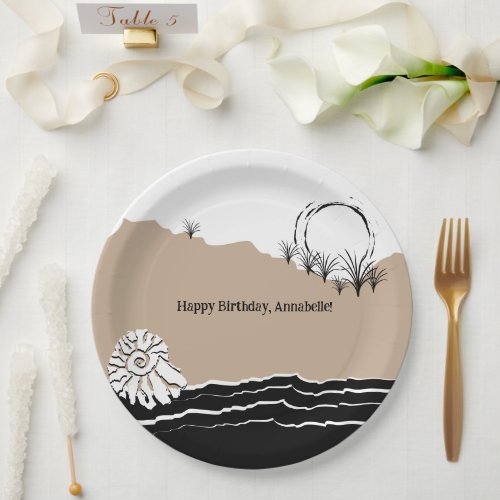 Its A Beach Birthday Party Paper Plates