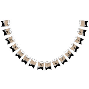  It's A Beach Party Happy Birthday  Bunting Flags