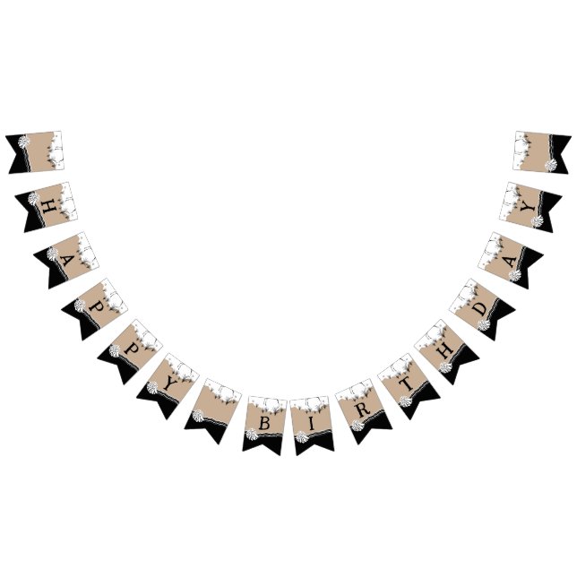  It's A Beach Party Happy Birthday  Bunting Flags (All)