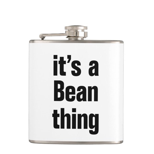 its a bean thing hip flask (Front)