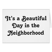 It's a Beautiful Day (Front Horizontal)