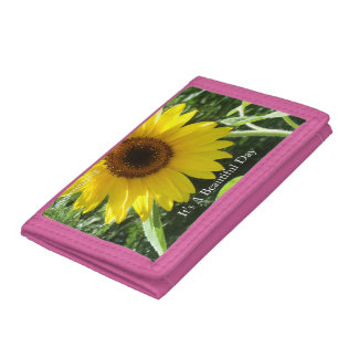 It's a beautiful day photo wallet. trifold wallet