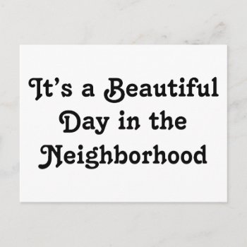 It's A Beautiful Day Postcard by LabelMeHappy at Zazzle