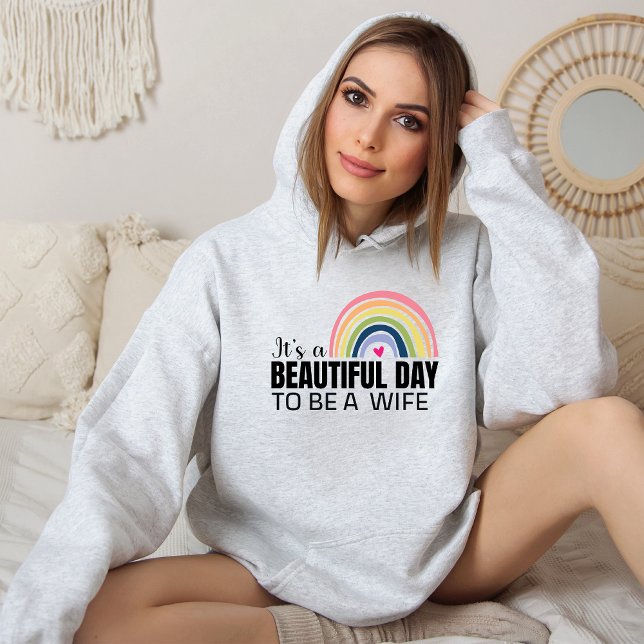 Its a Beautiful Day Wife Rainbow T-Shirt (Creator Uploaded)