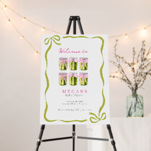 It's a Big Dill Pickle Coquette Baby Shower Foam Board