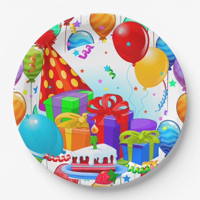 It's A Birthday Celebration   Paper Plates (Front)