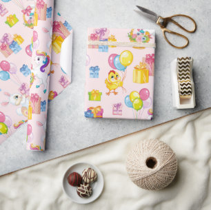 It's A Birthday Party Wrapping Paper