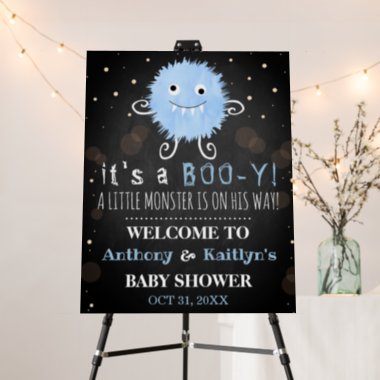 It's A Boo-y! Little Monster Halloween Baby Shower Foam Board