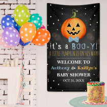 It's A Boo-y! Little Pumpkin Halloween Baby Shower Banner