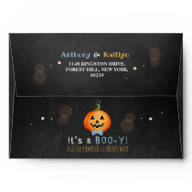 It's A Boo-y! Little Pumpkin Halloween Baby Shower Envelope