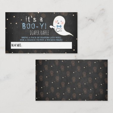 It's A Boo-y! Little Spirit Halloween Baby Shower Enclosure Card