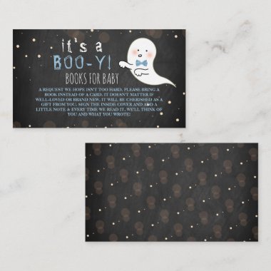 It's A Boo-y! Little Spirit Halloween Baby Shower Enclosure Card