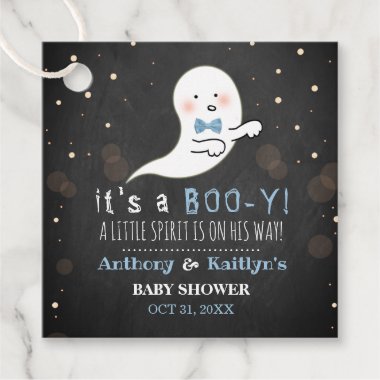 It's A Boo-y! Little Spirit Halloween Baby Shower Favor Tags