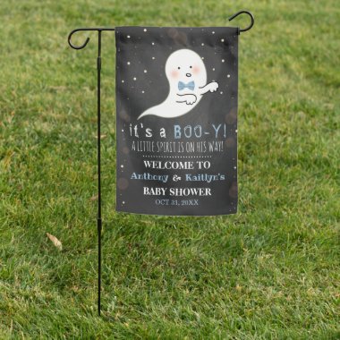 It's A Boo-y! Little Spirit Halloween Baby Shower Garden Flag