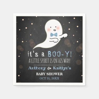 It's A Boo-y! Little Spirit Halloween Baby Shower Napkins