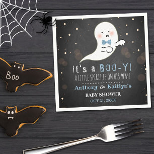 It's A Boo-y! Little Spirit Halloween Baby Shower Napkins