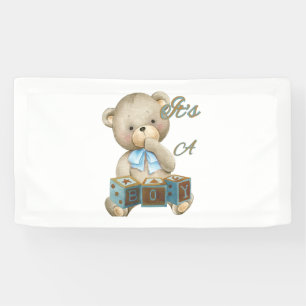 It's A Boy 1.6x3 Vinyl Banner