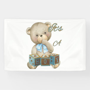 It's A Boy 2.5x4 Vinyl Banner