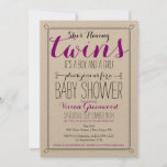 It&#39;s A Boy &amp; A Girl Twin Baby Shower Invitation at Zazzle