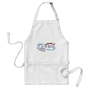 Its a Boy Adult Apron