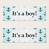 It's a Boy! Anchor Pattern Baby Blue (Front & Back)