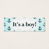 It's a Boy! Anchor Pattern Baby Blue (Back)