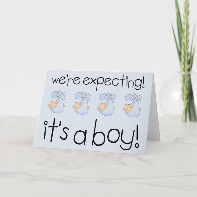 It's A Boy Announcement (Front)