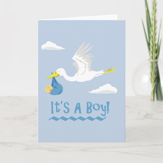 It's a Boy! Announcement (Front)