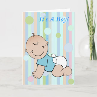 Its A Boy Announcement Card
