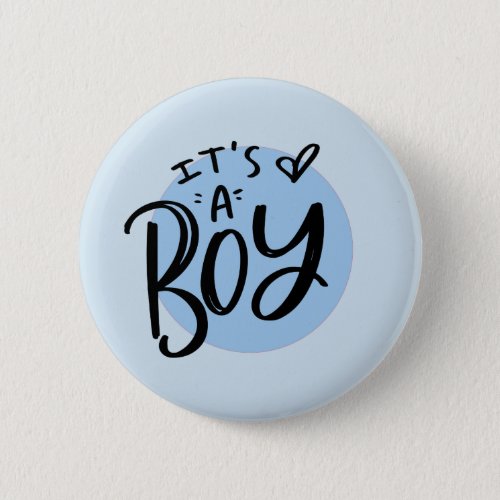 Its A Boy Announcement Dual Color Pin