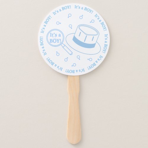 Its a Boy announcement Hand Fan