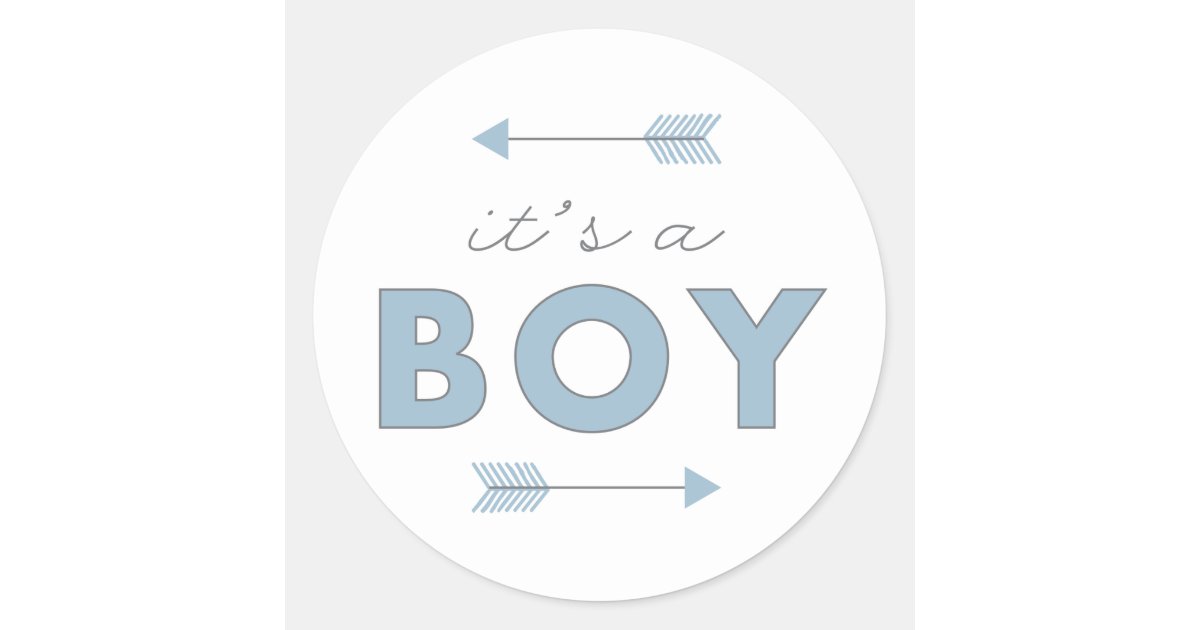 Download It's a Boy Arrow Baby Shower Birth Announcement Classic ...