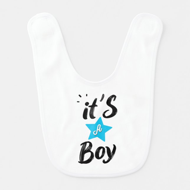 It's a boy baby bib (Front)